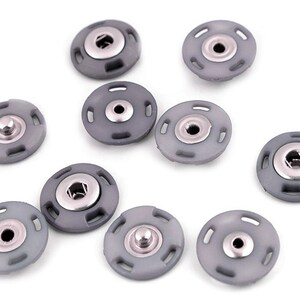 1 pair of snap fasteners 21 mm buttons snap fastener different colors 2_grau