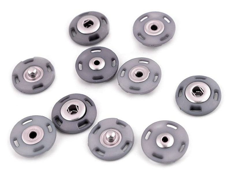 1 pair of snap fasteners 21 mm buttons snap fastener different colors 2_grau