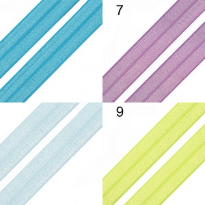 20 mm elastic edging tape, edging rubber, folding rubber, many colors sold by the meter image 3