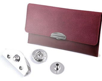 2 snap fasteners 10 x 20 mm wallets clutches snap fastener