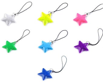Reflector pendant star children's safety reflector - different colours