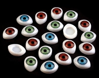Safety eyes 12 x 17 mm ver. Colors Plush Toy Eyes - stick on