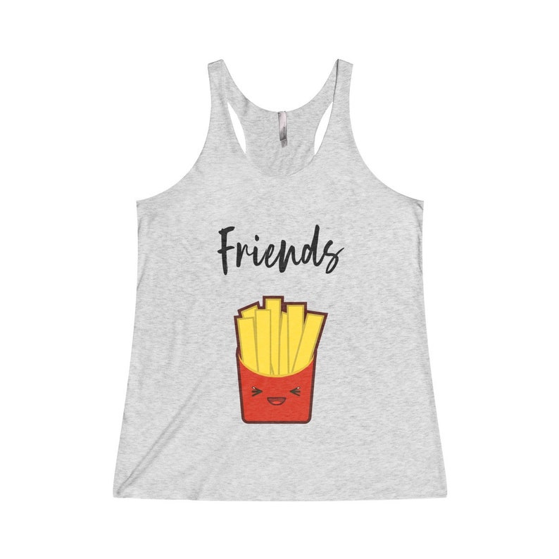 Best Friends Tank top BFF shirt Besties shirt Fast food | Etsy