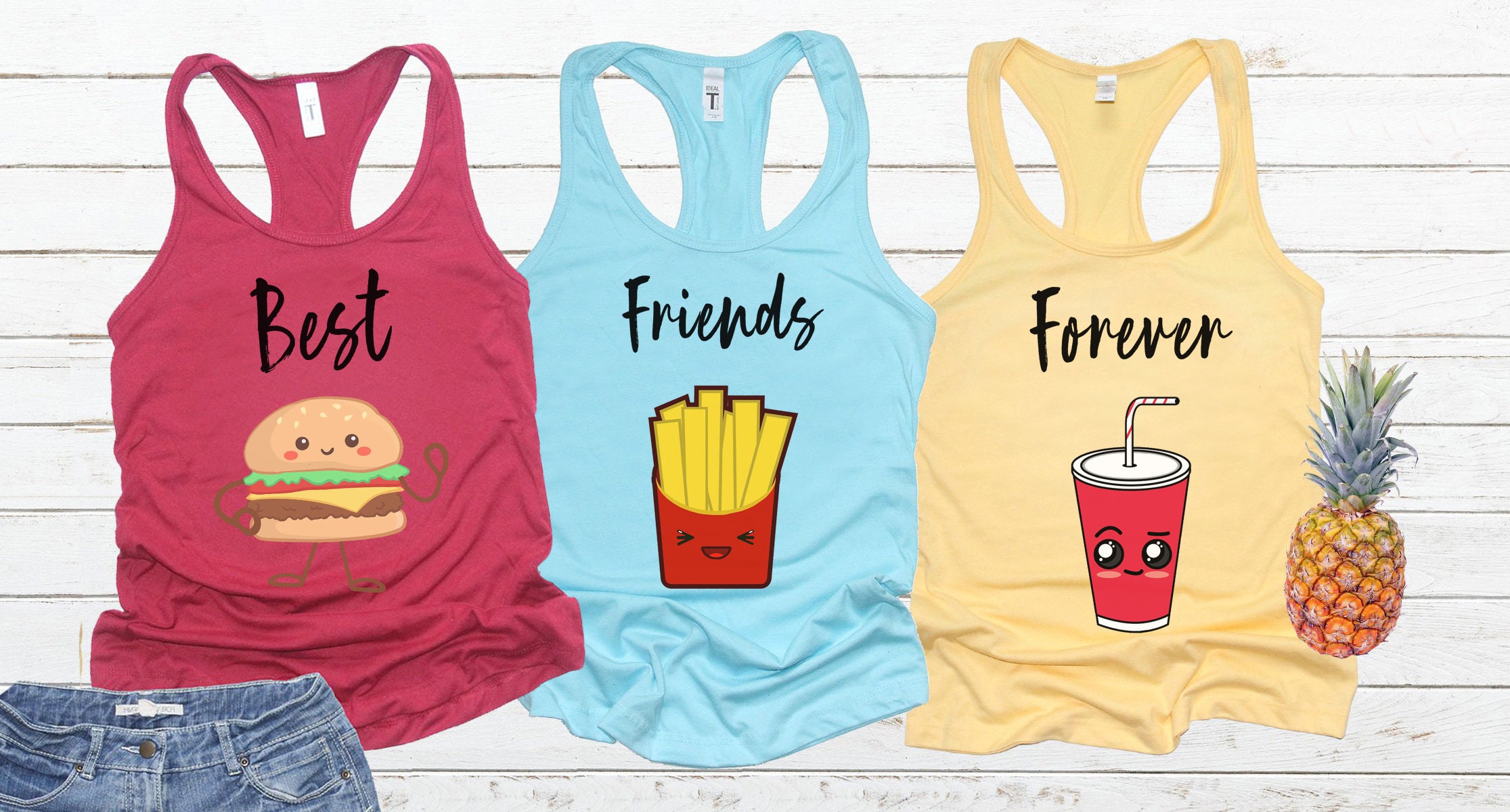 Best Friends Tank top BFF shirt Besties 