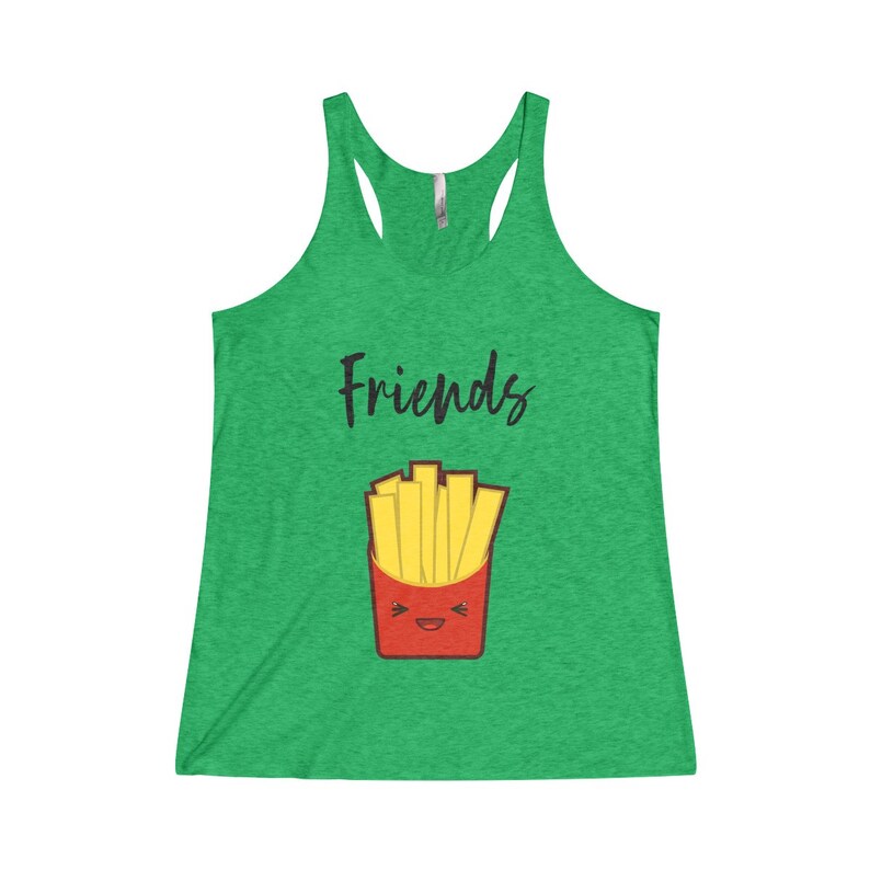 Best Friends Tank top BFF shirt Besties shirt Fast food | Etsy