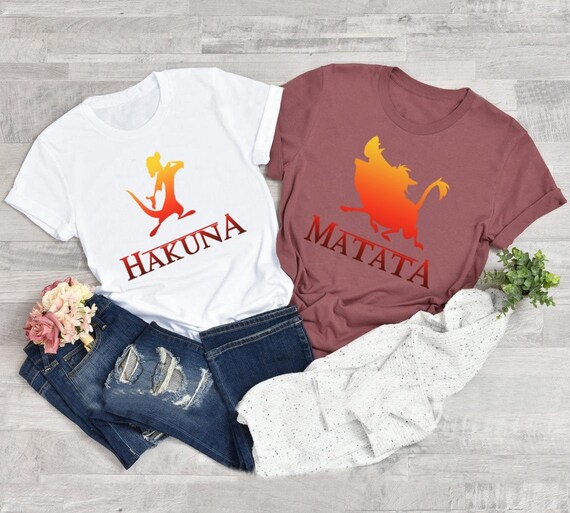 Hakuna Matata Couples Shirt Pumba and 