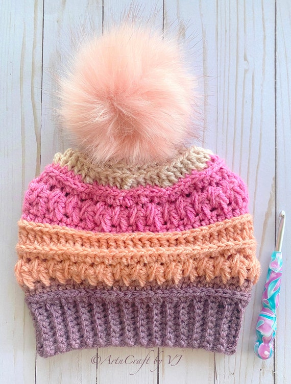 Handmade Beanie, Crochet Hat, Ready to Ship, Women Beanie