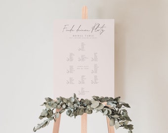 Seating plan wedding