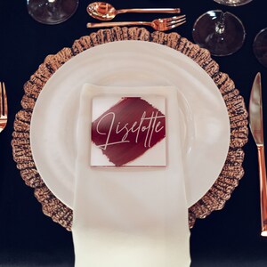 Namenskärtchen  / Gastgeschenk aus Acryl