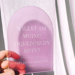 Trauzeugin Karte - Fragekarte