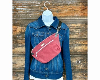 Waxed Canvas Crossbody / Waist Bag