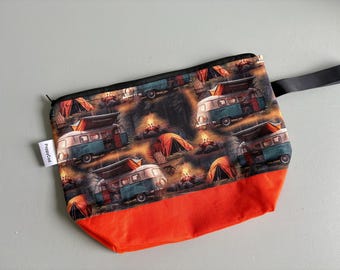 Small Zippered Project Bag / Sock Sack