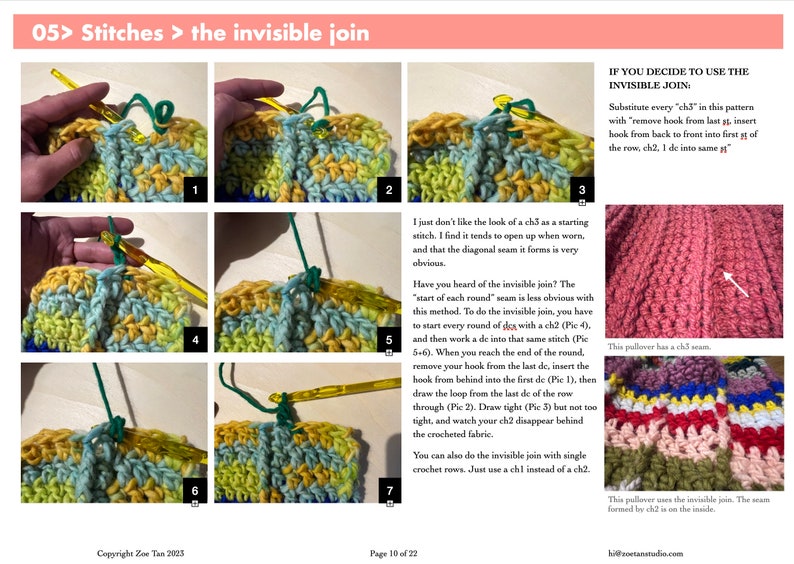 colourful chunky pullover crochet pattern image 4