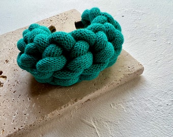Turquoise chunky rope bracelet