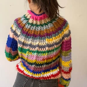 colourful chunky pullover crochet pattern image 10