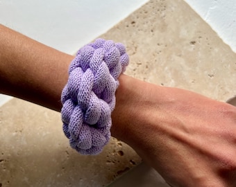 Lilac chunky rope bracelet