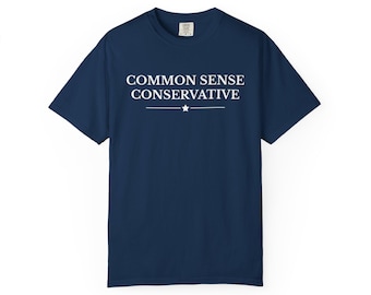Camiseta conservadora de sentido común