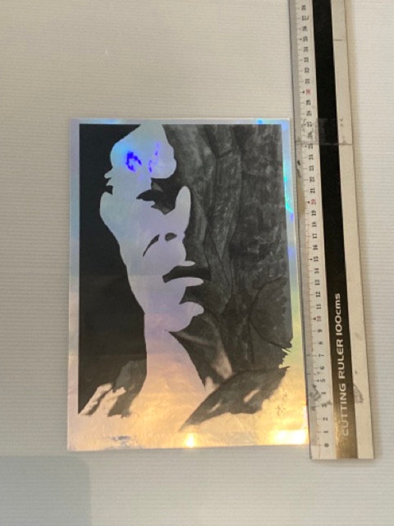 Giant Holographic Jareth Labyrinth Sticker 19cm x 27.5cm image 2