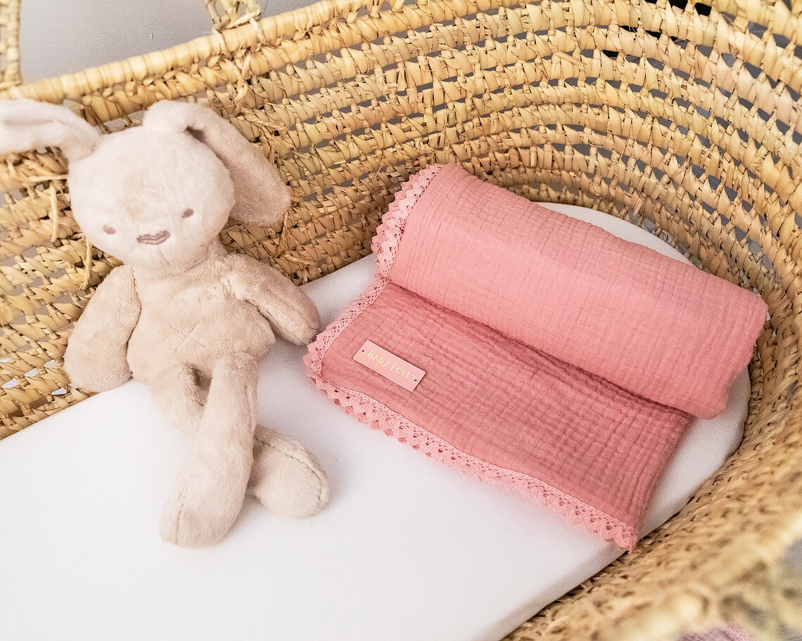 Muslin Baby Blanket Cotton Blanket Newborn Blanket Muslin Etsy