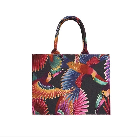 Birds Shopper Bag Handbag Shoppers Bird Print Bag Statement Handbag Gift Idea Designer Bag Etsy Ireland