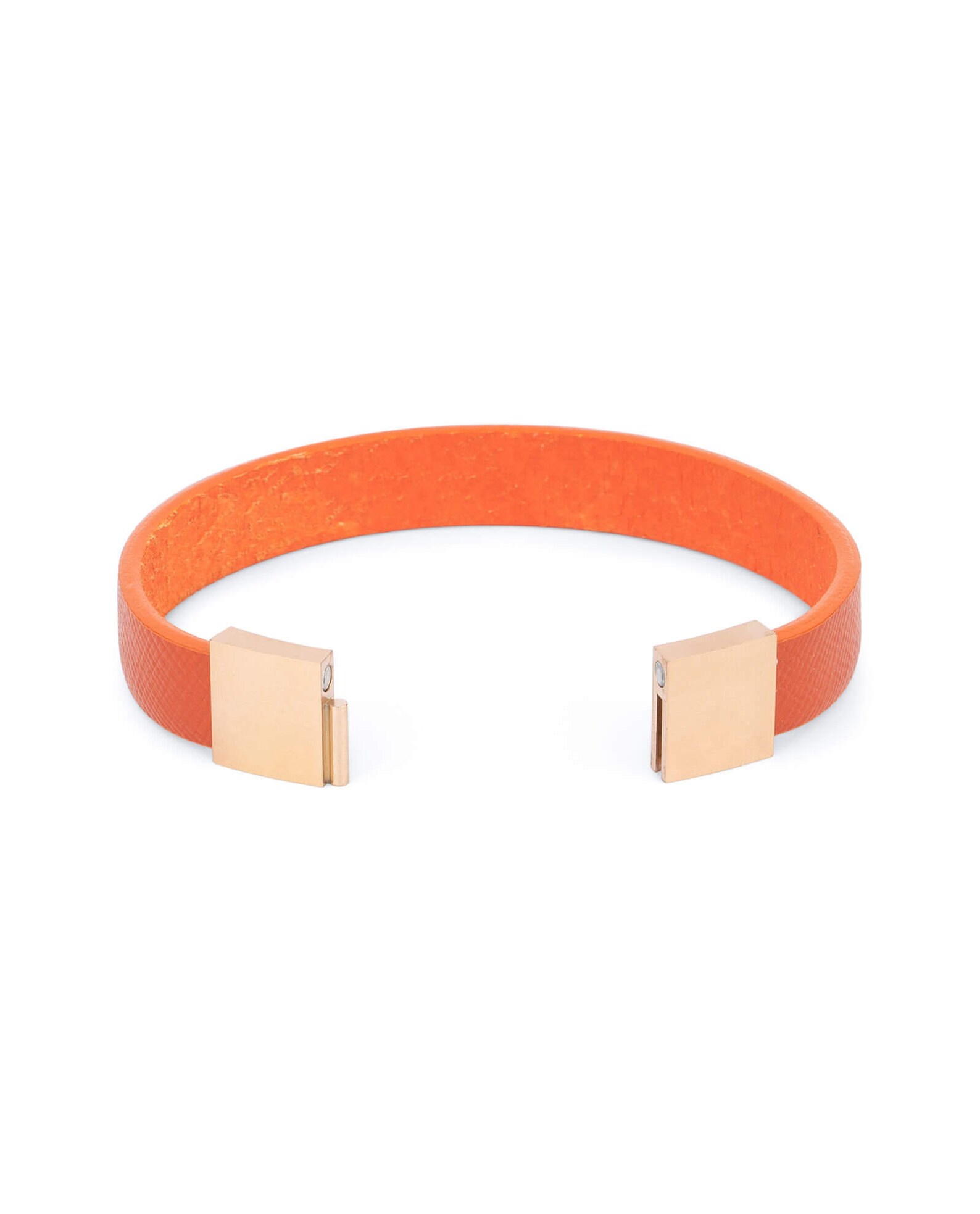 Orange Bracelet Bracelet for Women Orange Leather Bracelet Etsy