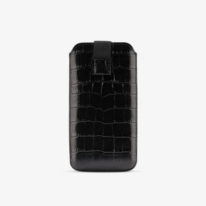 iPhone 13 iPhone 11 Pro étui noir Croc iPhone étui Apple iPhone 11 Pro étui slim Mens iPhone 11 Pro étui cuir Croco en relief Crocodile