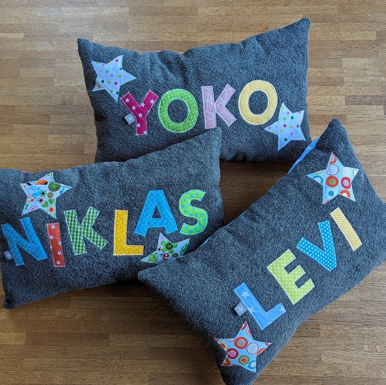 Namenskissen, Kissen mit Namen, personalisiert, Kuschelkissen Bild 9