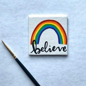Rainbow believe magnet