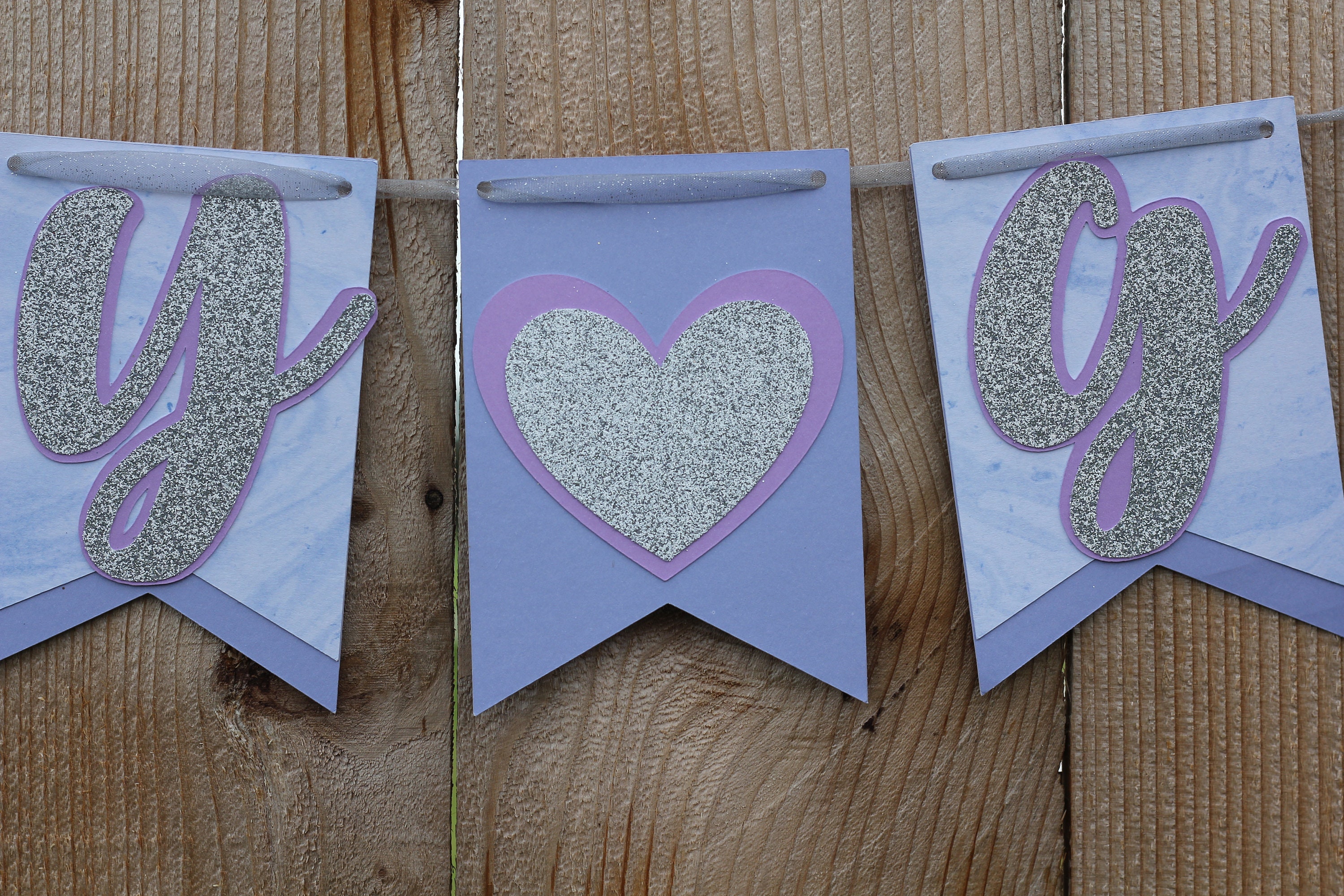 Purple Baby Shower Banner, Baby Girl Baby Shower Banner