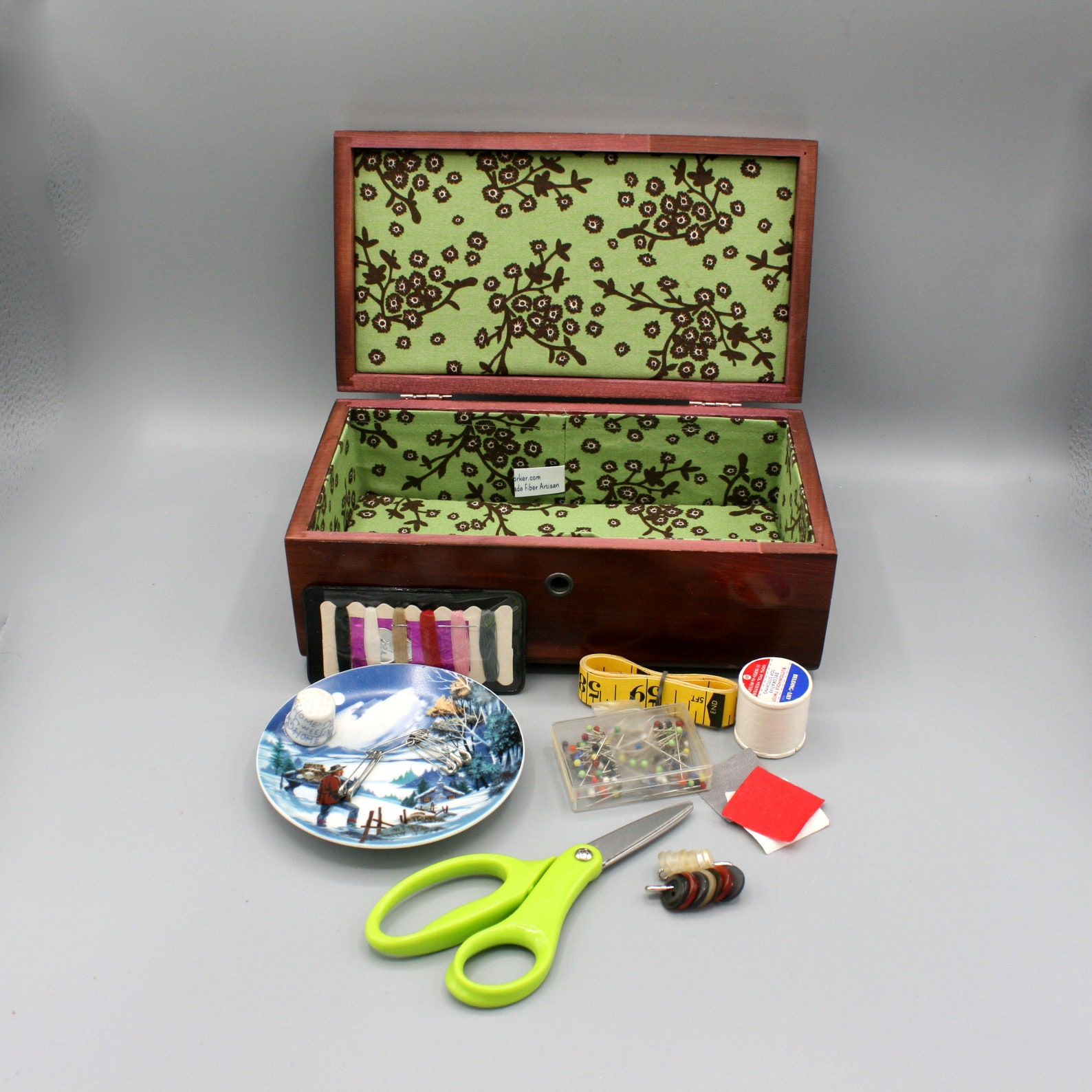 Sewing Kit Tool Box 9x5x3 Vintage Upcycled Compact Etsy