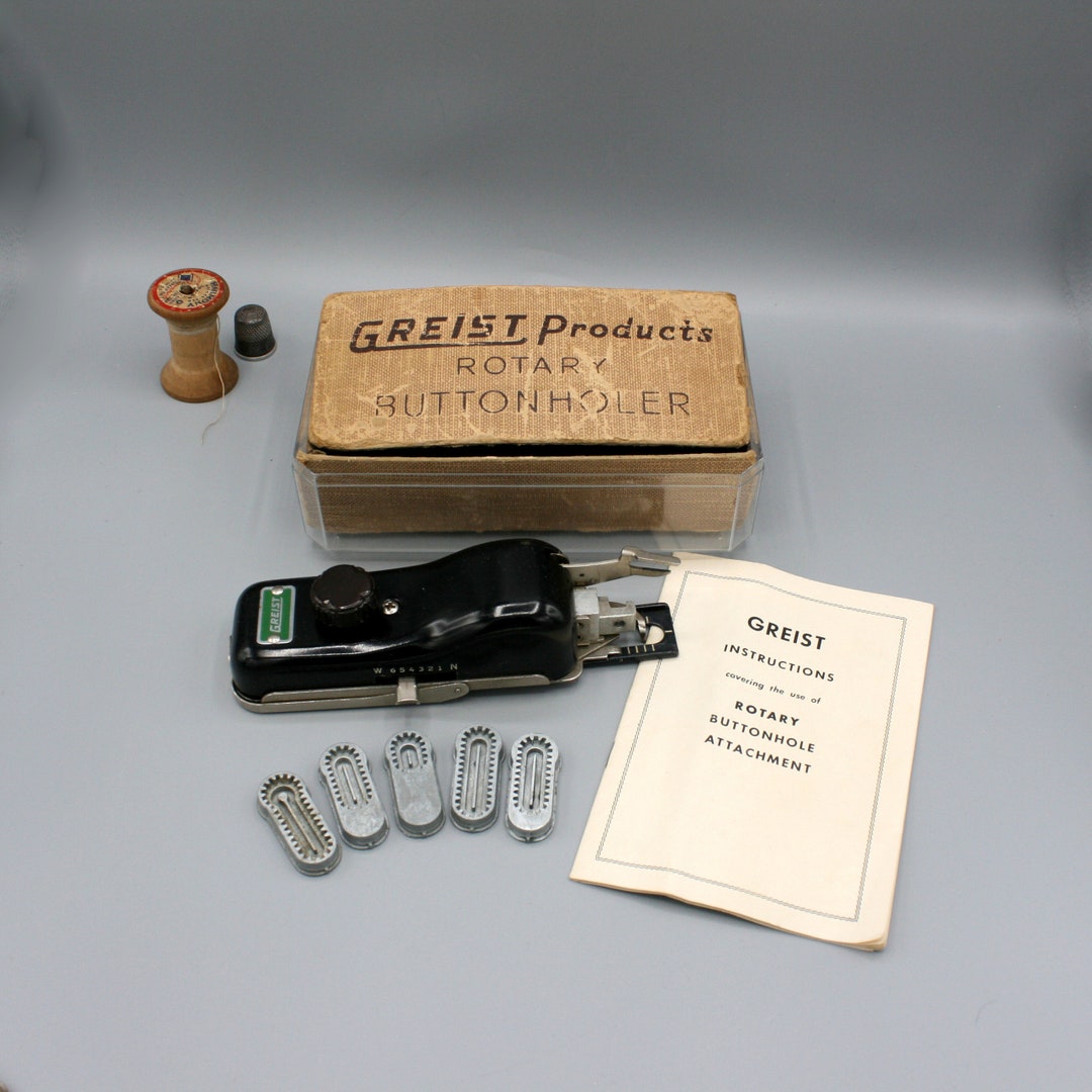 Greist Buttonholer Vintage Buttonhole Maker Singer & Compatible Sewing