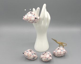 Ring Pincushions Handmade, Choice of 3 Fabrics, Quilting Sewing Gift, Statement Ring, Encourage Beginners, Business Closing