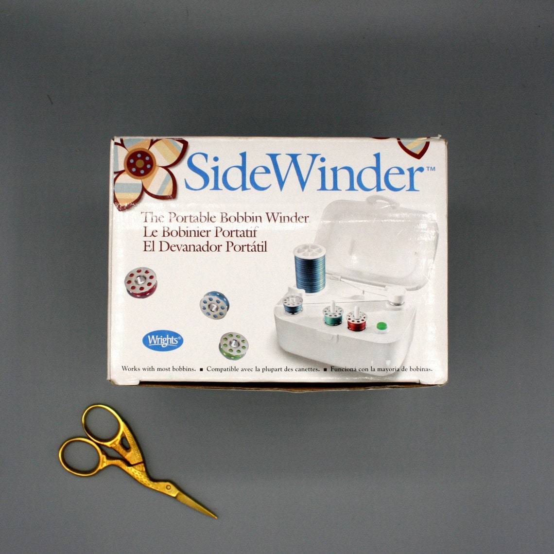 SideWinder Portable Bobbin Winder by Wrights 1990s Etsy