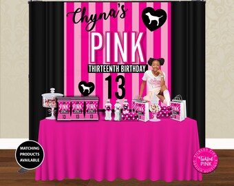 Victoria Secret Pink Party Supplies Etsy
