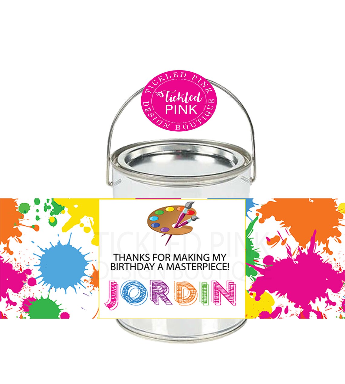 Mini Paint Bucket Labels. Digital File Only Etsy