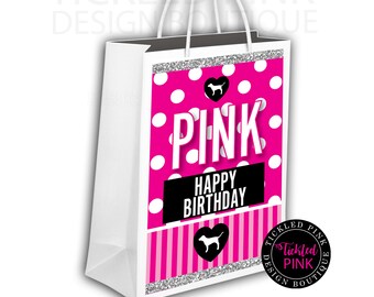 Victoria Secret Pink Party Supplies Etsy