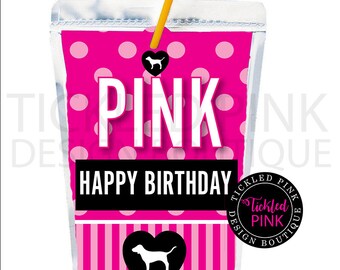 Victoria Secret Pink Party Supplies Etsy