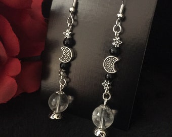 Celestial Crystal Ball Earrings