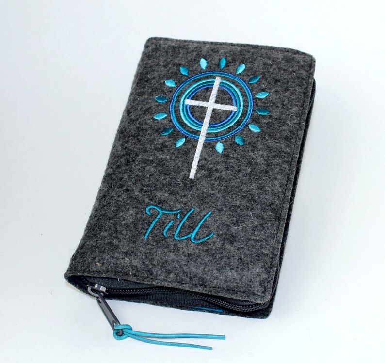 Praise Case With Zipper Embroidered Etsy