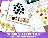 Toddler Learning Shapes Activities. Pre-k Worksheets. Homescooling Activities. Teaching Shapes.