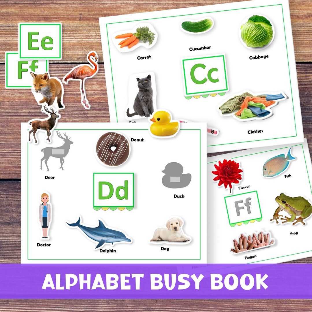 Personalized Alphabet Quite Book Toddler Letters Learning ABC Busy ...