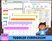 Toddler Curriculum. Toddler and Infant Lesson Planner. Weekly themes activity planner. Weekly Lesson Planner for Preschoolers. Pre-k