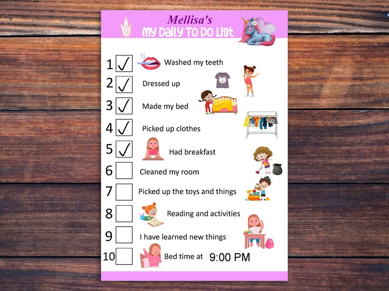 Editable Kids Daily Routine Checklist. Morning Routine, Kids Bedtime Routine. School Checklist Schedule Printable. For Boys and Girls. image 5