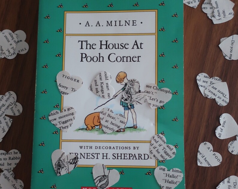 Winnie The Pooh Heart Shaped Confetti Small Paper Hearts Wedding Table Decor Baby Shower Decor House On Pooh Corner