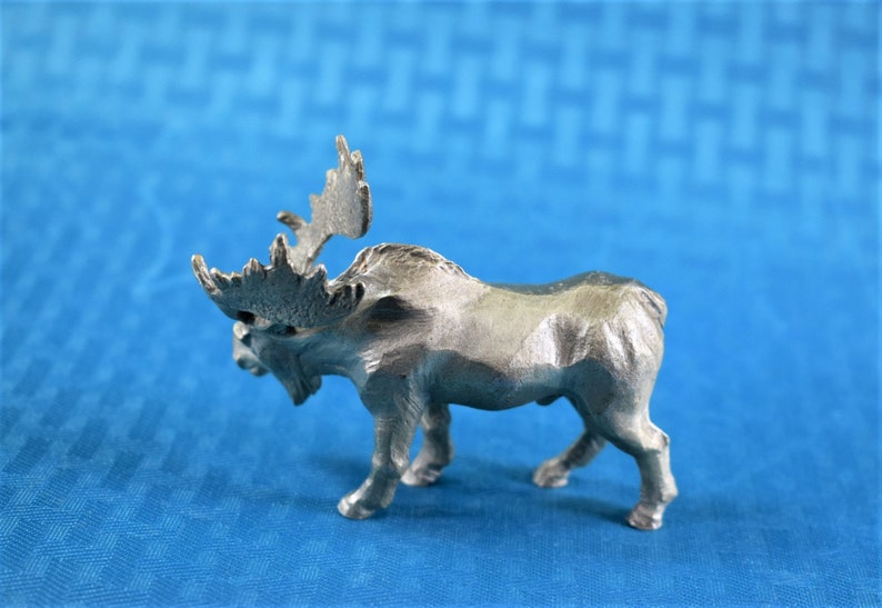 Rawcliffe Bull Moose Pewter Figurine By P Davis Figurines Knick Knacks Collectibles Lifepharmafze Com
