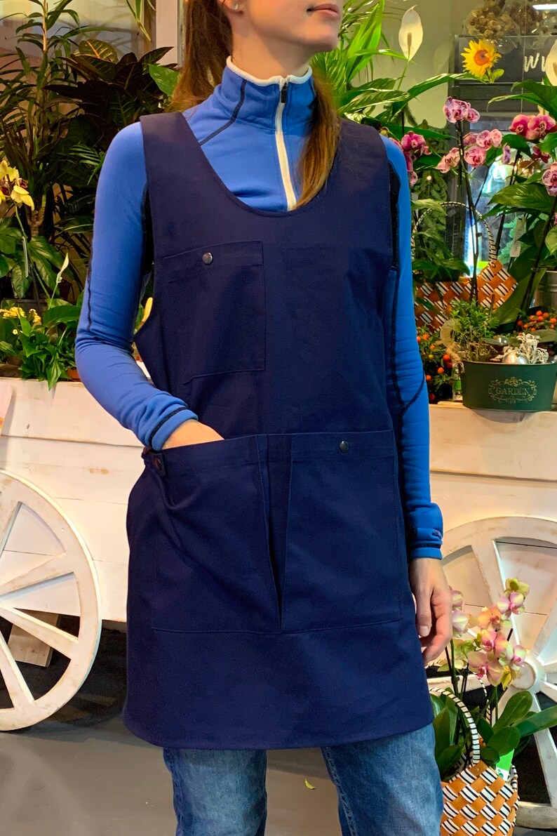 Crossback Japanese Canvas Apron Apron for harvesting in the Etsy