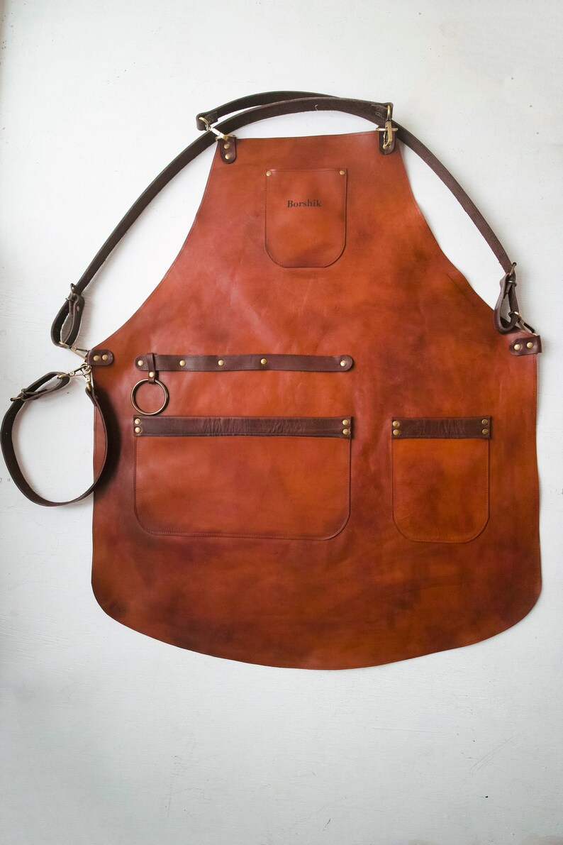Personalized leather craft apron for blacksmith Etsy
