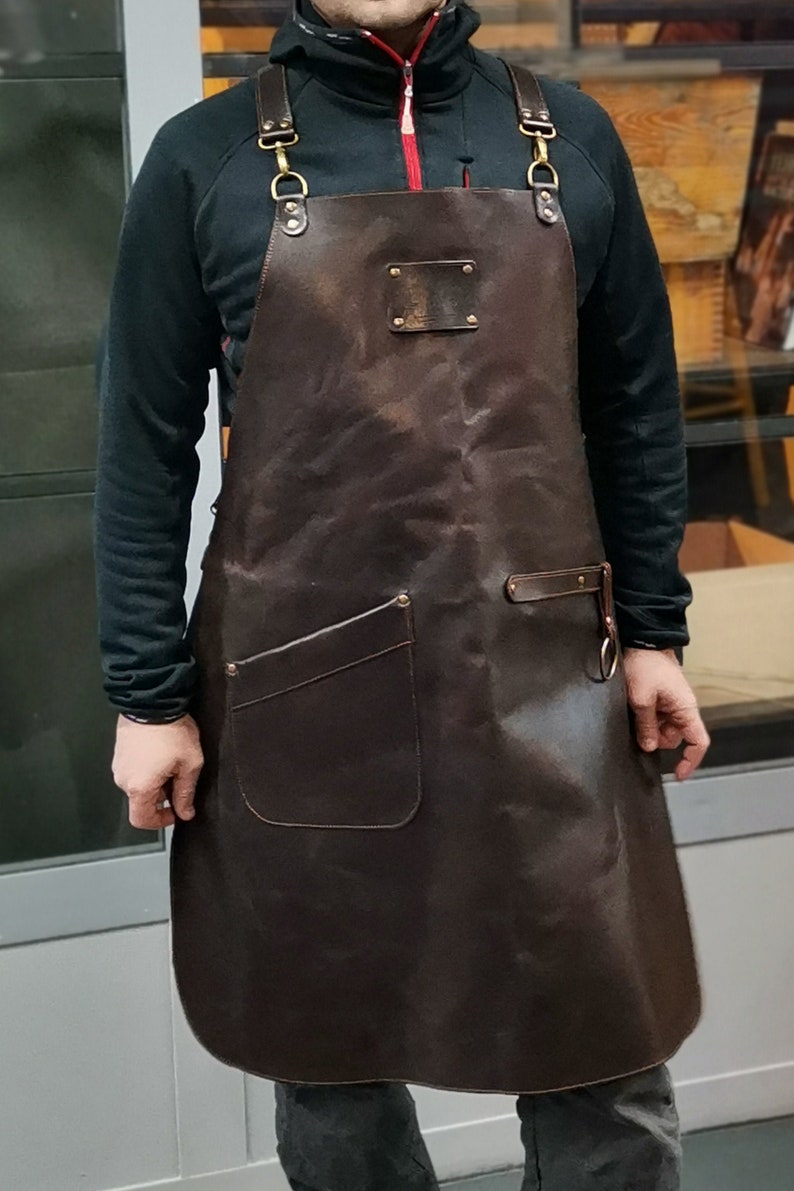 Personalized / customazed leather apron with free engraving Etsy