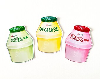 Pastel Milk Stickers Etsy