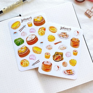 Dim Sum/Yum Cha Vinyl Sticker Set - Shop Ni De Mama Stickers